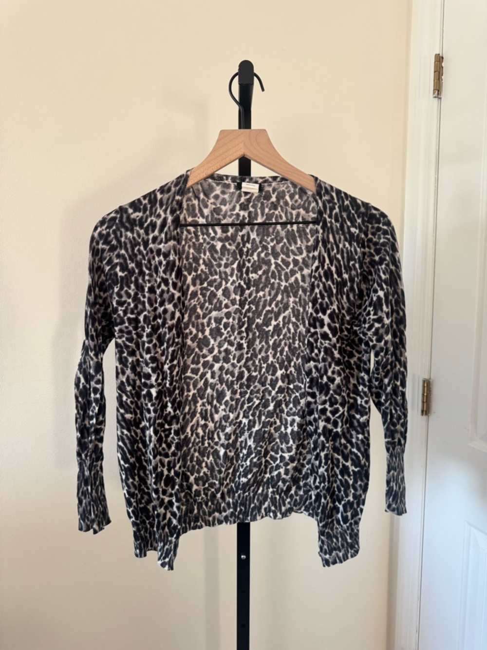 J. Crew Lightweight Leopard Print Cardigan